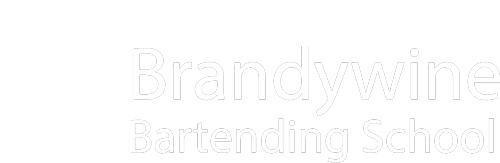 Brandywine Bartending School Logo in white