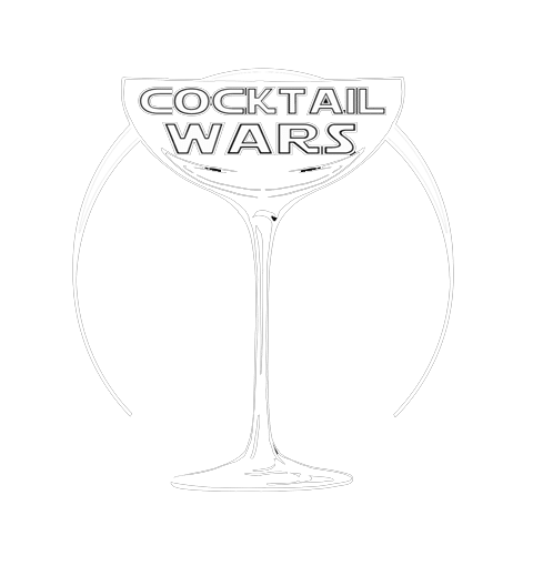 Cocktail Wars Logo in White